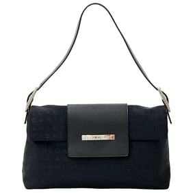 BVLGARI Women's Mania Shoulder Bag in Black Canvas