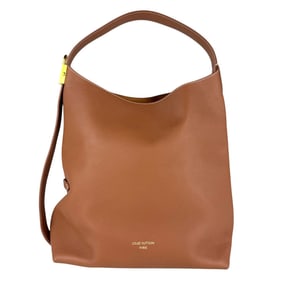 Louis Vuitton Lowkey Hobo Shoulder Bag, MM Leather, Brown and Gold, Women's, M24974 z7555