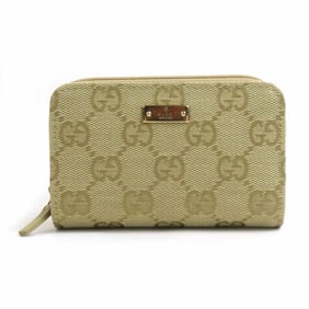Gucci GG Canvas Key Case, Business Card Light Khaki, Men's/Women's, 90629 e61077a
