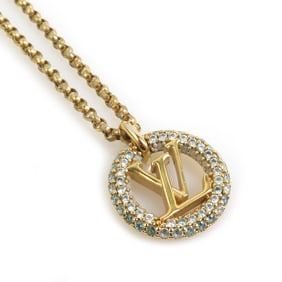 Louis Vuitton Louise by Night Metal Gold Necklace for Women, M00759 h31683i