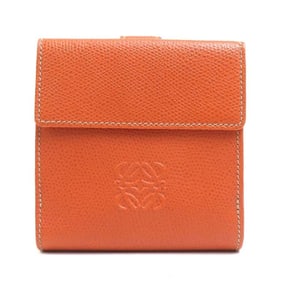 LOEWE Bi-fold Wallet, Leather, Orange, Men's/Women's, r10877i