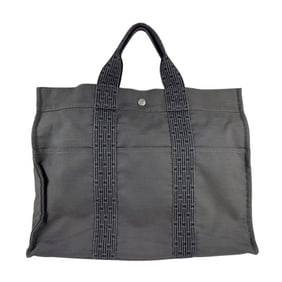 Hermes Hermès Air Line MM Handbag in Nylon Canvas, Gray, for Men and Women, z7544