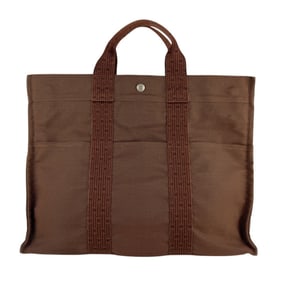 Hermes Hermès Air Line MM Handbag in Brown Nylon Canvas for Men and Women (z7601)