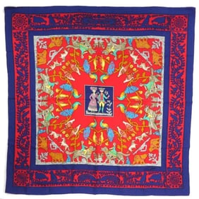 Hermes Hermès Carré 90 Scarf, Early America, Silk, Multicolor, Women's, r10872a