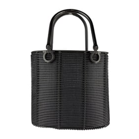 Salvatore Ferragamo Gancini Handbag in Black Metal, Women's, Z7509