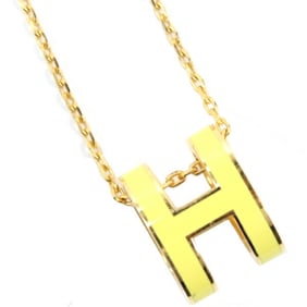 Hermes Hermès Pop H Necklace in Yellow Gold and Lacquer, Women's, T6029
