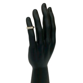 TIFFANY & Co. Tiffany Knife Edge Silver 925 Ring, Size 6, Women's, 34209