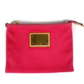 LOUIS VUITTON Antigua Pochette Flat PM M40068, Multi-Pouch, Makeup Pouch, Canvas, Women's, Pink