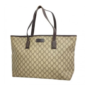 Gucci GG Supreme Tote Bag 211137 Beige Brown Women's