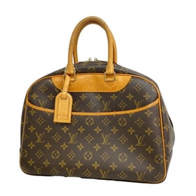 Louis Vuitton Monogram Deauville Handbag M47270 Brown Women's