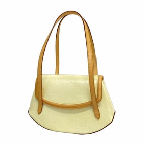 Louis Vuitton Vernis Bisque Bay PM Shoulder Bag M91187 Pearl Women's