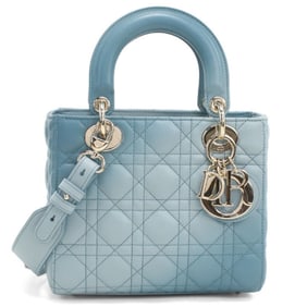 Christian Dior DIOR Dior Handbag M0538 ONGE Bag Small 2-Way Lady Women's Blue