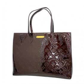 Louis Vuitton Vernis Wilshire MM Tote Bag M91645 Amaranth Women's