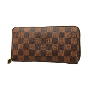 Louis Vuitton Damier Zippy Wallet N60015 Ebene Long for Men and Women
