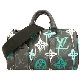 Louis Vuitton Monogram Eclipse Speedy Bandouliere 25 Handbag M21399 Black/Green 2-Way Bag for Men