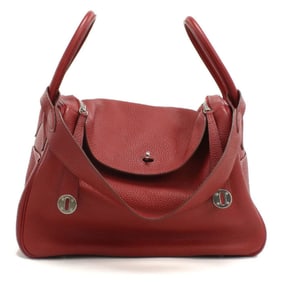 HERMES Lindy 34 Handbag, Women's, Red, with Q Stamp