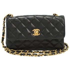 CHANEL Matelasse Shoulder Bag CH73811 001000 Chain Women's Black