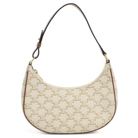 CELINE Celine One-Shoulder Shoulder Bag Women's White
