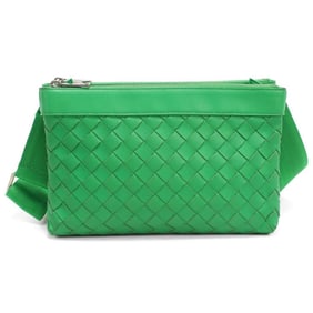 BOTTEGA VENETA Men's Green Intrecciato Crossbody Shoulder Bag