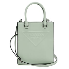 PRADA Prada Handbag 1BA333 2WAY Women's Green