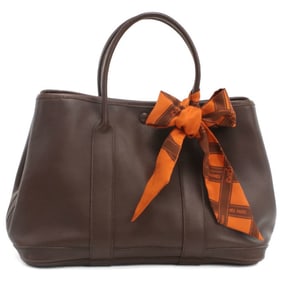 HERMES Garden Twilly TPM Tote Bag, Brown, Women's, I Stamp