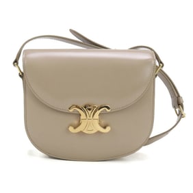 CELINE Triomphe Crossbody Shoulder Bag, Women's, Beige