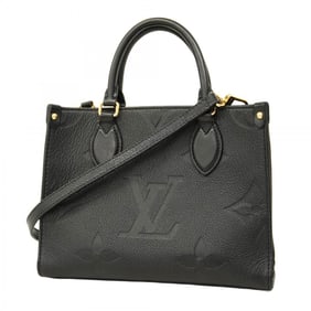 Louis Vuitton Monogram Empreinte On-the-Go PM Handbag M45653 Noir 2-Way Bag for Women