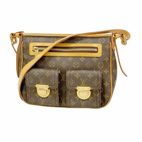 Louis Vuitton Monogram Hudson GM Shoulder Bag M40045 Brown Women's
