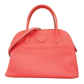 Hermes Hermès Bolide 27 Swift Handbag in Rose Azalee, A Stamp, 2-Way Bag for Women