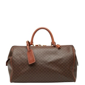 Celine Macadam Boston Bag in Brown Leather for Women
