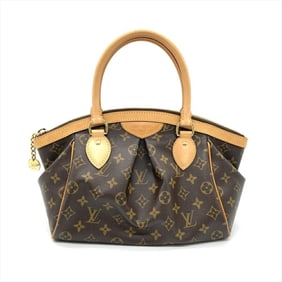 Louis Vuitton Tivoli PM Handbag Monogram Canvas M40143 Brown VI4131 Women's