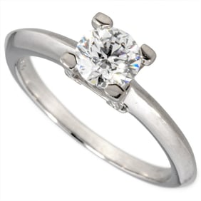 Harry Winston HARRY WINSTON Solitaire Ring Diamond 0.58ct Approximately Size 11 Pt950 4.3g D/VS1