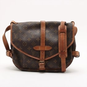 Louis Vuitton Monogram Saumur 30 M42256 Leather Shoulder Bag/Messenger Tote for Men