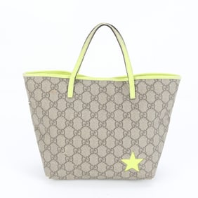 Gucci GG Supreme 323944 Leather Handbag Tote Star Brand Women's