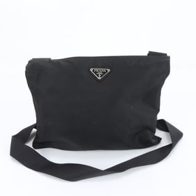 Prada Tessuto Nylon Triangle Logo Leather Shoulder Bag Messenger for Men