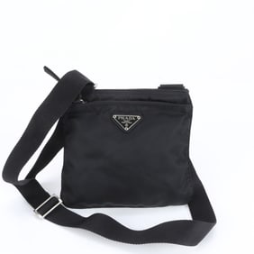Prada Tessuto Nylon Triangle Logo Leather Shoulder Bag Messenger for Men