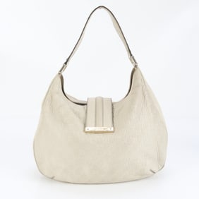 Gucci Guccissima Hobo One-Shoulder Leather Shoulder Bag 233604 Women's