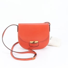 Celine Trotter Crossbody Leather Shoulder Bag for Women with Gold Hardware