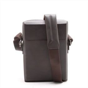 Louis Vuitton Monogram Glacé Bobby Cafe M46520 Leather Shoulder Bag, Brown, Men's