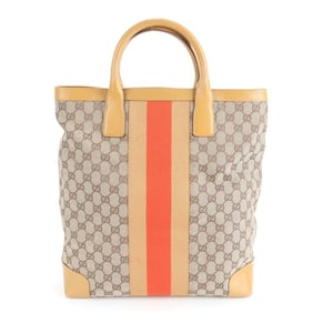 Gucci GG Canvas Sherry Line Tote Bag 002-1093 Men's with Control Card