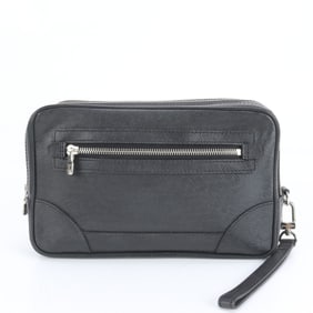 Louis Vuitton Taiga Neo Pavel M32902 Leather Clutch Bag/Clutch Pouch Black Men's