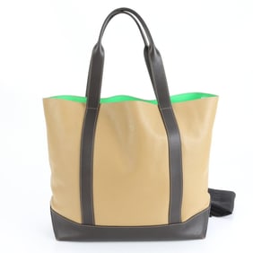 Loewe Anagram Beige Leather Tote Bag Shoulder for Men