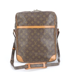 Louis Vuitton Monogram Danube GM M45262 Leather Messenger Shoulder Bag, Brown, Men's