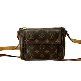 LOUIS VUITTON Viva Cite PM Monogram Leather Mini Shoulder Bag/Pochette/Sacoche Brown 76197