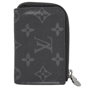 LOUISVUITTON Louis Vuitton Porte Monnaie Jour Wallet/Coin Purse, Black, Men's, Monogram Eclipse,