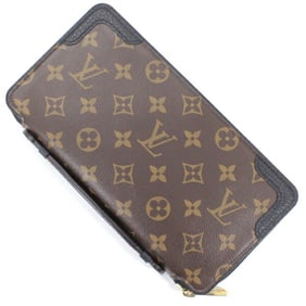 Louis Vuitton Long Wallet Travel Case Daily Organizer Monogram Retiro Black M60679 Men's LOUIS