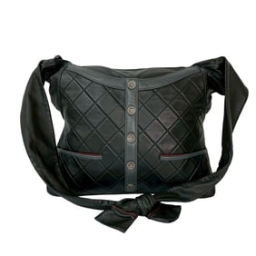 Unused, stored CHANEL Girl Chanel Matelasse Coco Lambskin Leather Shoulder Bag in Black 70857