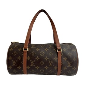 LOUIS VUITTON Papillon 30 Monogram Leather PVC Brown Handbag g218a