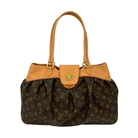 LOUIS VUITTON Louis Vuitton Boëtie MM Monogram Logo Leather Handbag/Tote Bag Brown 08435