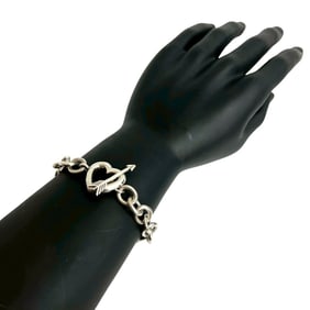 TIFFANY & Co. Tiffany Heart and Arrow Bracelet, 925 Sterling Silver, Chain, 33431